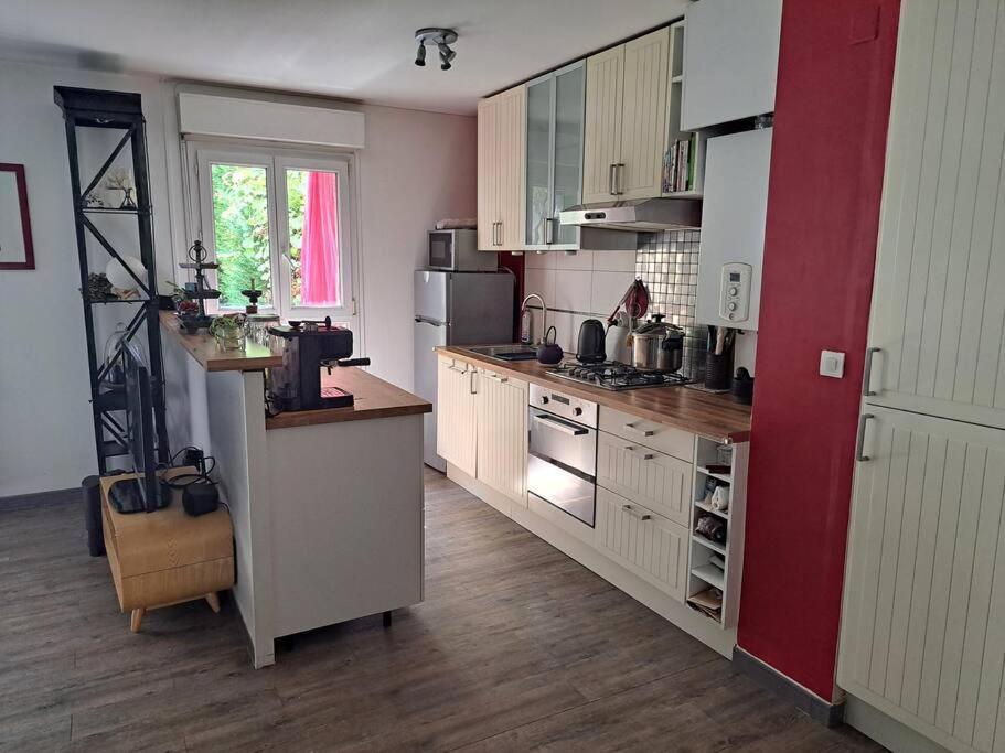 Appartement Cosy Avec Jardin Et Parking Женвилье Экстерьер фото